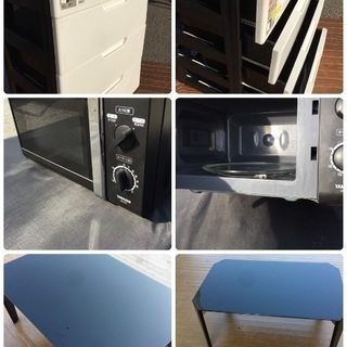 新居に。ブラック家電&家具7点セット‼️