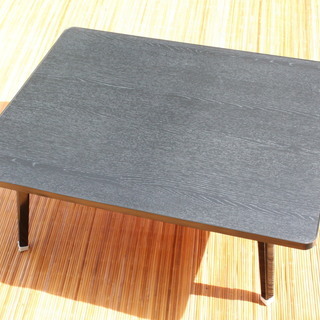 折り畳みテーブル ６０×７５ 黒木目柄 メラミン 未使用品