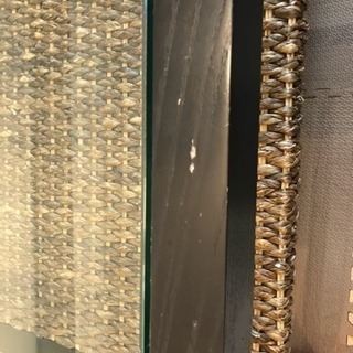 返品ok★高級ガラステーブル【マホガニー×ウォーターヒヤシンス】アジアンインテリアループ