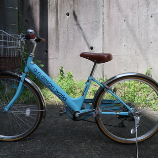 【商談中】子供用　自転車　２２インチ　ライトブルー　中古