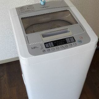 洗濯機　LG電子　WF-C55SW(2011年製)