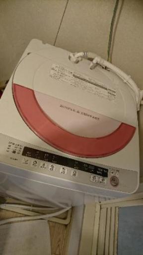 シャープ　洗濯機　6kg　2015年製