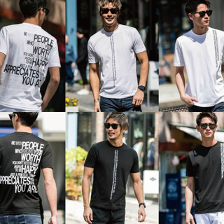◆値下げしました◆【新品】メンズTシャツ6点+綿麻ストレッチ長袖シャツ