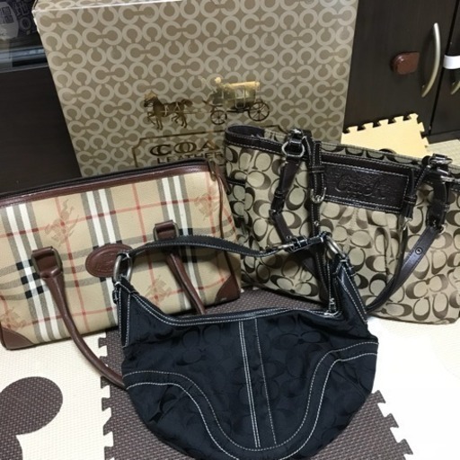 【売り切れ】Burberry coach トートバッグ 3点セット