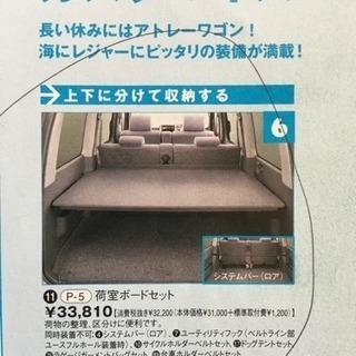 ダイハツアトレー 荷室ボードセット