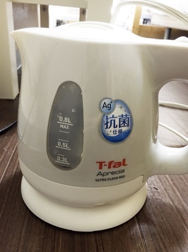 中古 ティファール 電気ケトル 0 8l アプレシア ウルトラクリーン ネオ 抗菌 パールホワイト Ko3901jp Sabu Chan 新宿のキッチン家電 電気ポット の中古あげます 譲ります ジモティーで不用品の処分