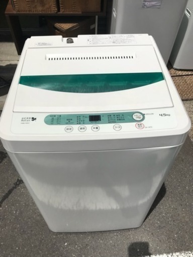 洗濯機 ヤマダ電機 2016年 一人暮らし 4.5kg洗い YWM-T45A1 外置き使用