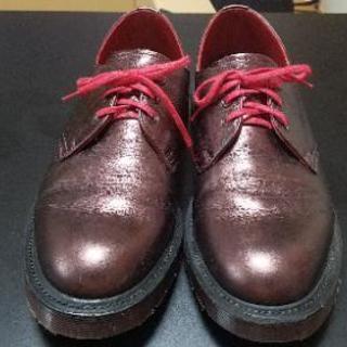 1990s 565 BLACK DENIM LOOSE FIT-Dr.Martens 1461CHERRYRED★made in England