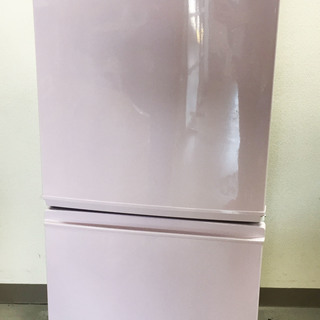 SHARP SJ-14E4-KP 冷蔵庫 ピンク　2017年 中古 希少 137L つけかえどっちもドア ピンク 2ドア冷蔵庫