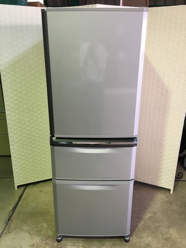 「お取引中」MITSUBISHI MR-C34EZ-AS1　３ドア冷蔵庫　メンテナンス動作確認済