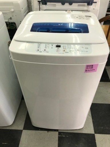 Haier ハイアール全自動電気洗濯機 4.2kg JW-K42H 2014年製 6967円