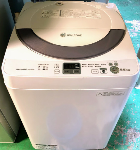 【送料無料・設置無料サービス有り】洗濯機 SHARP ES-GE55N-S 中古