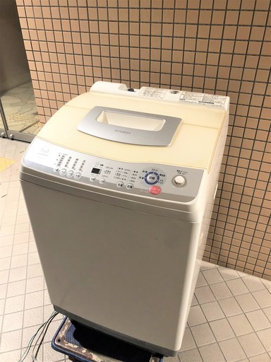 送料無料 MITSUBISHI 三菱 乾燥機付きステンレス槽全自動洗濯機 MAW-D7XP 洗い7kg 乾燥4kg