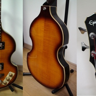 バイオリン（ビオラ）ベース☆Epiphone ☆希少☆ギグバック付