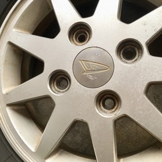希少】旧ダイハツ PCD110 アルミホイール 155/65R13