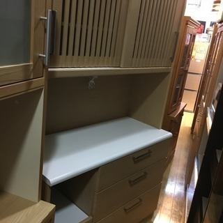 美品 ニトリ 2面レンジボード ビゼン120 北欧デザイン