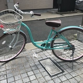 自転車「シェリール 」女の子向け（２６インチ３段ギア付き）です。