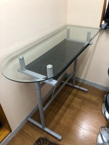 値下げ☆ガラスのカウンターテーブル
