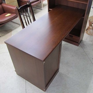 maruni/マルニ家具 本棚付き机 3点セット デスク 書斎机