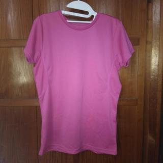 ピンク速乾性Tシャツ