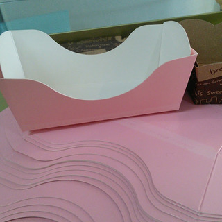 ロールイントレー ピンク 10個　厚手コート紙