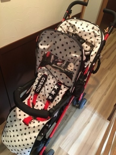 コサット COSATTO 二人乗りベビーカー シャッフル shuffle 美品