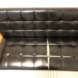 カリモク60 Kチェア 2シーター(座面破れあり)