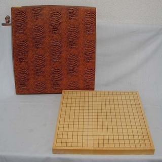 囲碁 碁盤 卓上碁盤 厚さ一寸 木製 未使用 美品