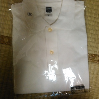 白　襟付きシャツ　M　新品