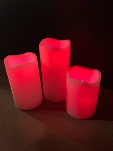 ★美品★キャンドル LED リモコンタイマー付き ランプ