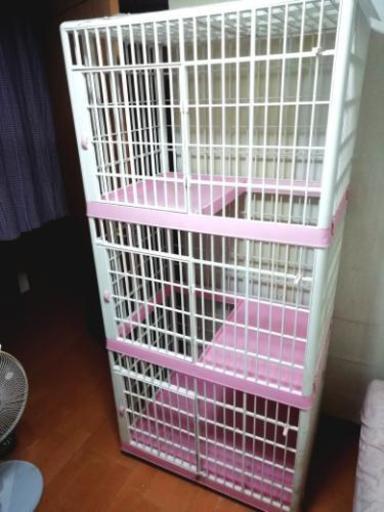 キャットケージ 3段 猫用 アイリスオーヤマ