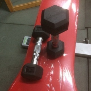 ラバーヘックスダンベル 20kg 2個