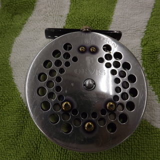 ORVIS オービス　PRESENTATION  EXRⅢ　プレゼンテーション　旧ロゴ　裏銀　フライリール　札幌　　西岡発