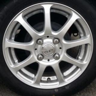 売済☆アルミホイール☆14インチ☆軽自動車全般☆タイヤほぼ新品☆9分