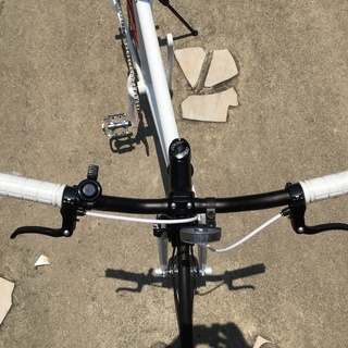 【新車】シングルバイク　ホワイト/レッド