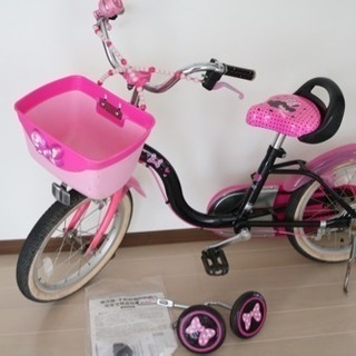 ミニーちゃんの幼児自転車