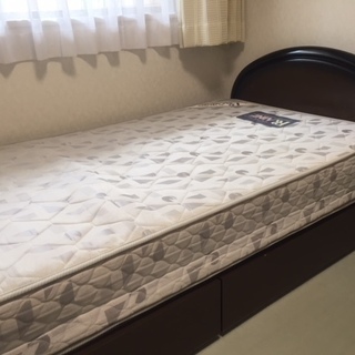 シングルベッド（フレーム＆マットレス）サイズ：97×200×21