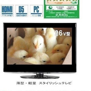 sanwa 26インチ液晶テレビ