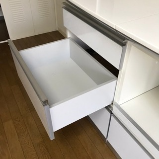 ［商談成立］大塚家具 キッチンカウンター  食器棚 白