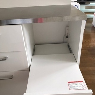 ［商談成立］大塚家具 キッチンカウンター  食器棚 白