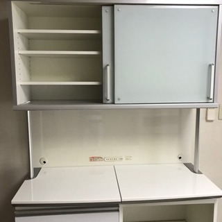 ［商談成立］大塚家具 キッチンカウンター  食器棚 白