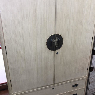 加茂箪笥　総桐タンス　2枚扉下3段　伝統工芸士　熊倉由蔵　