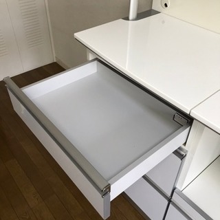 ［商談成立］大塚家具 キッチンカウンター  食器棚 白