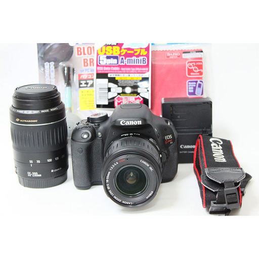 ❤️【美品】❤️Canon EOS Kiss X5 ダブルレンズ スマホ転送OK✨ スマホ転送OK◇Canon kiss x5 ダブルレンズセット ✨初心者セット