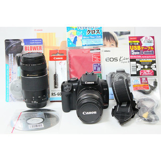 ◆Canon kiss digital X　ダブルレンズ◆付属品完備◆