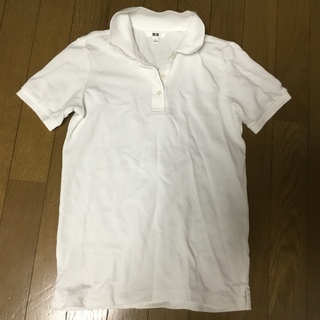ユニクロ  白 半袖ポロシャツ  サイズS