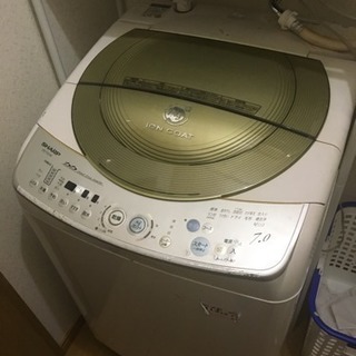 （無料）シャープの洗濯機 7キロ 7月22日以降引渡し