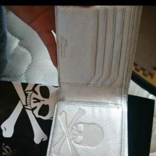 Roen ロエン 財布 二つ折り財布 羊革 シープレザー スカル ドクロ 髑髏