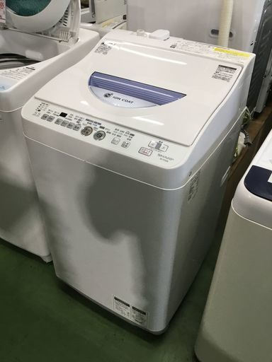美品！11年製 洗濯乾燥機 洗濯機 乾燥 シャープ SHARP ES-TG55L-A 5.5kg 白 ホワイト