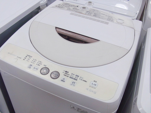 安心の6ヶ月動作保証付！SHARPの4.5kg洗濯機です！【トレファク府中店】